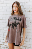 NEW!! Horseman Short Sleeve Tee in Brown by DARLIN' Brand