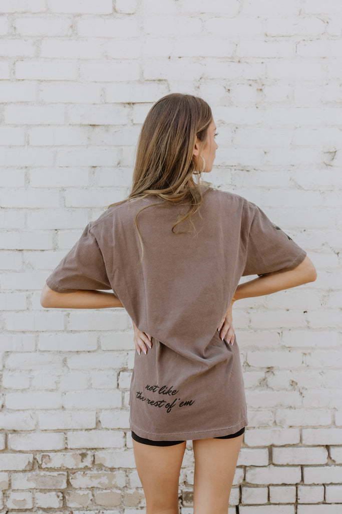 NEW!! Horseman Short Sleeve Tee in Brown by DARLIN' Brand