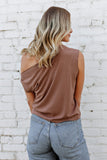 NEW!! Drop Shoulder Top in Mocha by Sunday Ritual