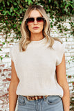 FINAL SALE!! Brooke Mock Neck Sweater in Cream