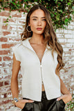 FINAL SALE!! Alexia Zip Up Sweater in White