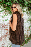 NEW!! Fox and Coney Recycled, Vintage Fur Vest in 4 Colors