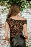 FINAL SALE!! Avery Off the Shoulder Leopard Top