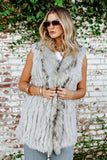 NEW!! Fox and Coney Recycled, Vintage Fur Vest in 4 Colors