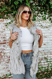 NEW!! Fox and Coney Recycled, Vintage Fur Vest in 3 Colors