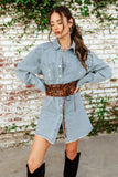 NEW!! Shania Rhinestone Denim Shacket & Dress