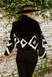 NEW!! Black Faux Fur Cropped Jacket