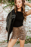 NEW!! High Waisted Leopard Sequin Shorts