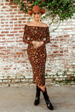 NEW!! Cornelia Midi Dress in Leopard by AFRM