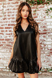 FINAL SALE!! The Downtown Bubble Dress in Black