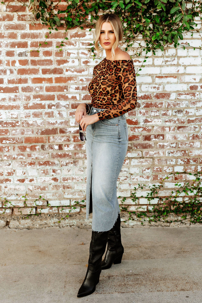 AS SEEN ON WEST DESPERADO!! Barry Top in Leopard by AFRM