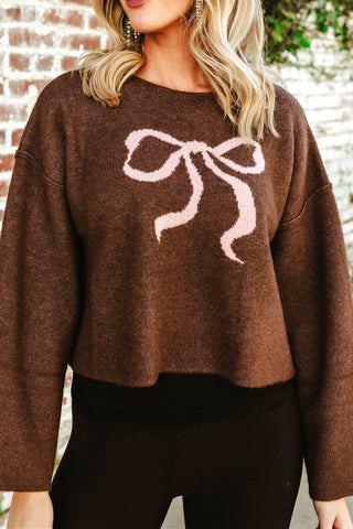 NEW!! She's The One Bow Sweater