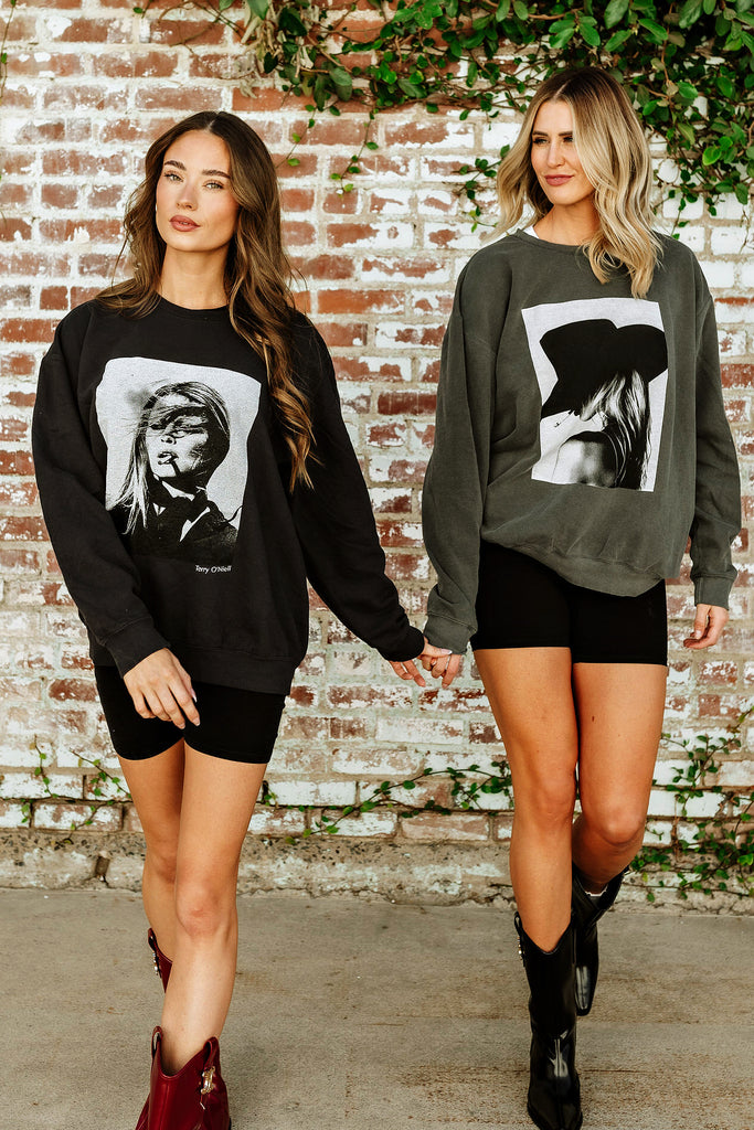 GB ORIGINAL!! The "Paris Cowgirl" Sweatshirt in Charcoal