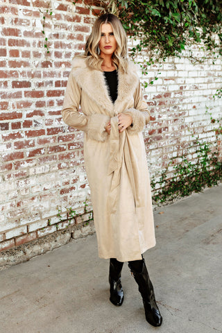 NEW!! The Penny Lane Fur Coat in Beige by Show Me Your Mumu