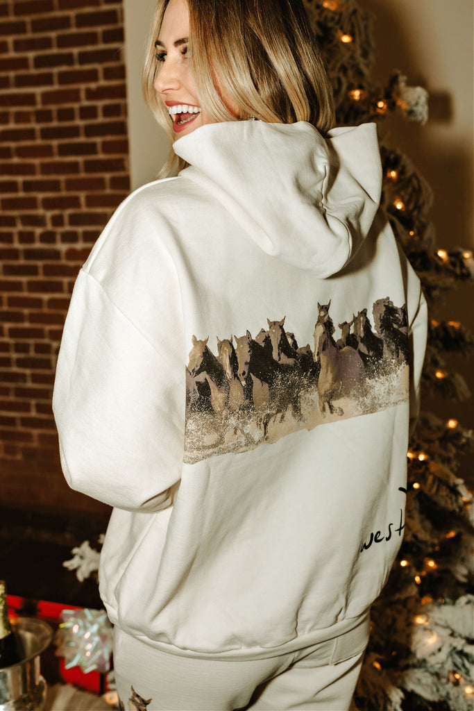 NEW!! Wild Horse Hoodie in Ivory by DARLIN' Brand