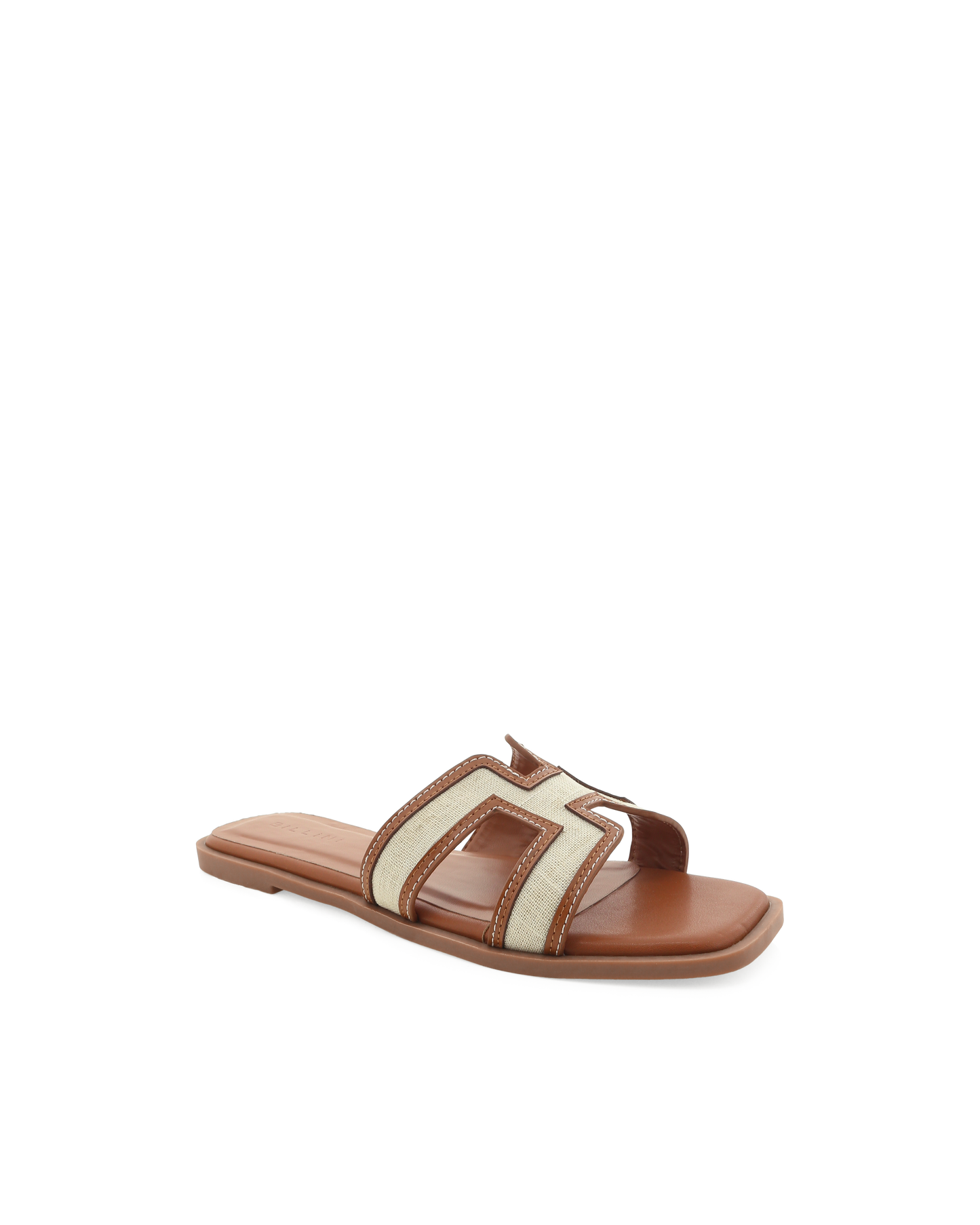 Island Luxe Contrast Slide in Brown