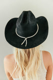 NEW!! The Kenny Faux Suede Cowboy Hat in Black