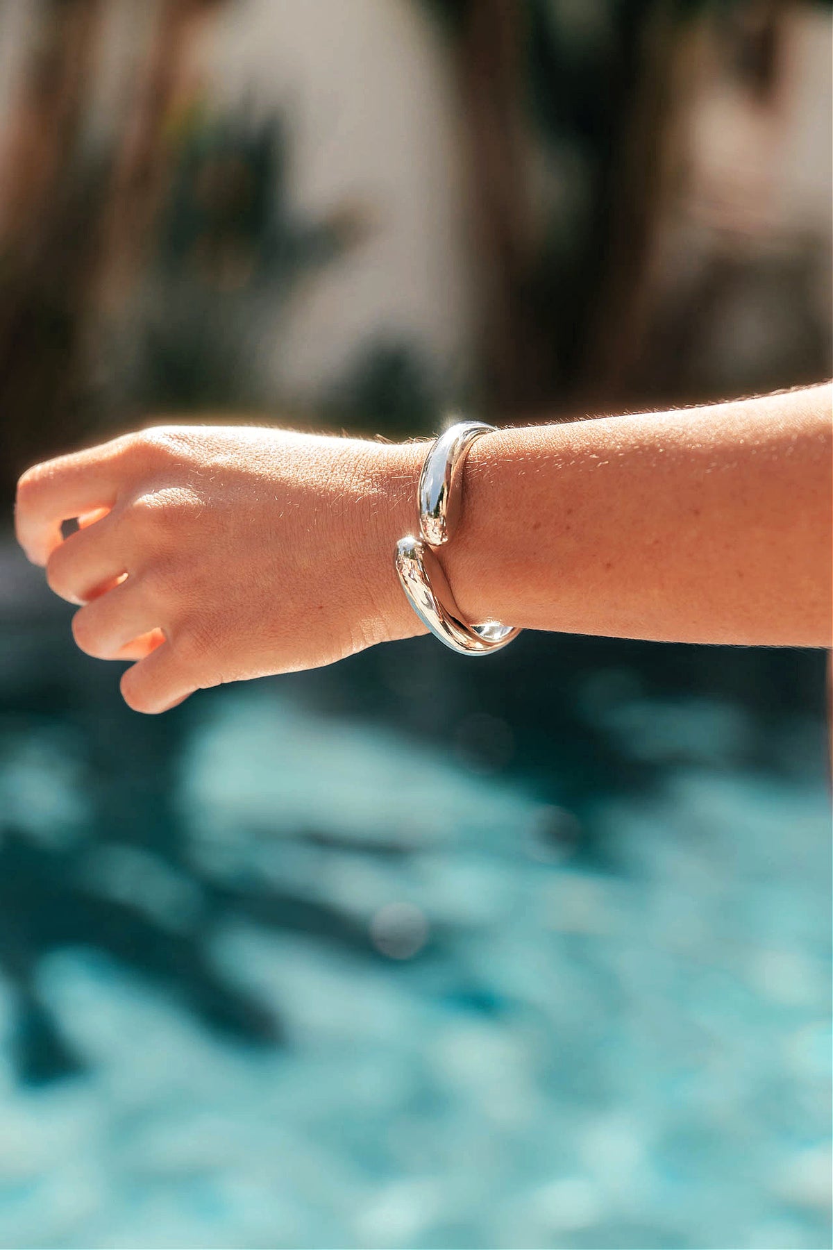 Livorno Thin Cuff in Silver