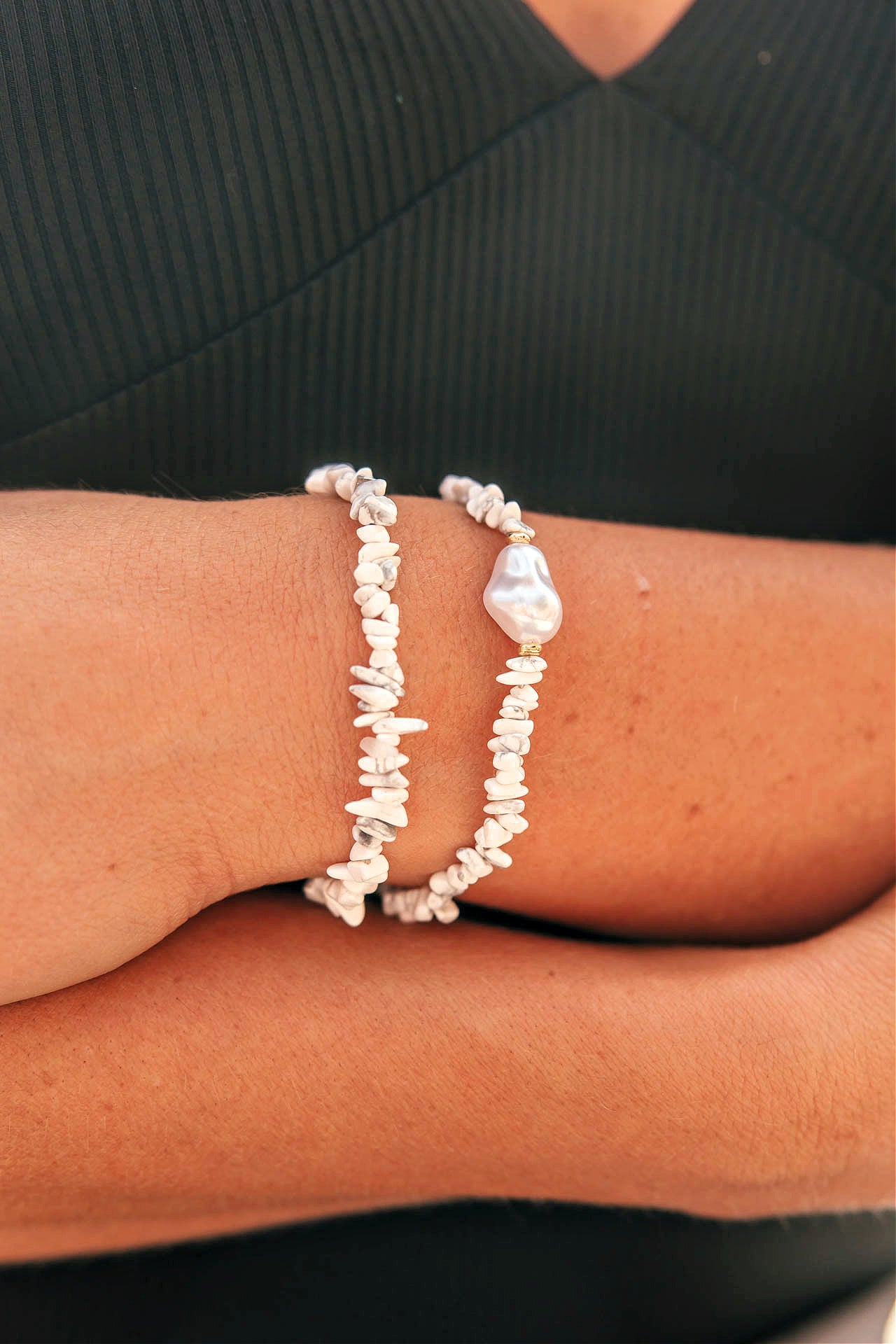 Stone & Pearl Bracelet