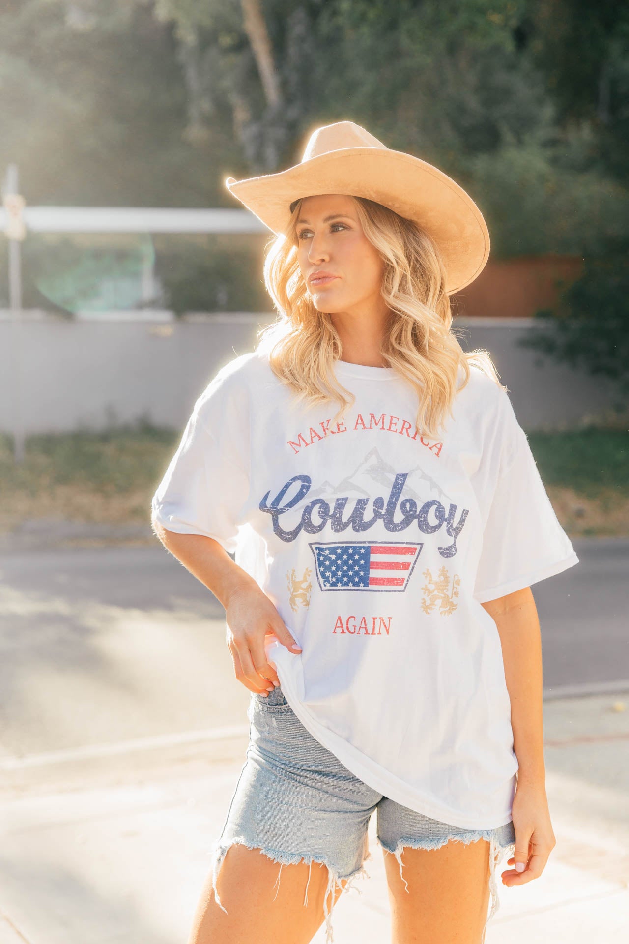 NEW!! "Cowboy Again" Oversized Graphic Tee