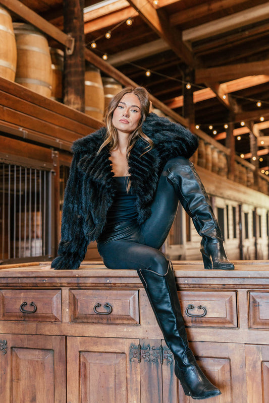 NEW!! Salt Lake City Cropped Jacket in Black