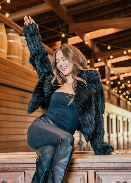 NEW!! Salt Lake City Cropped Jacket in Black