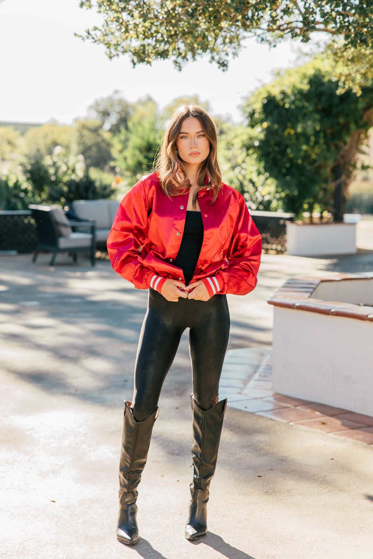 NEW!! "Wild At Heart" Bomber Jacket in Red