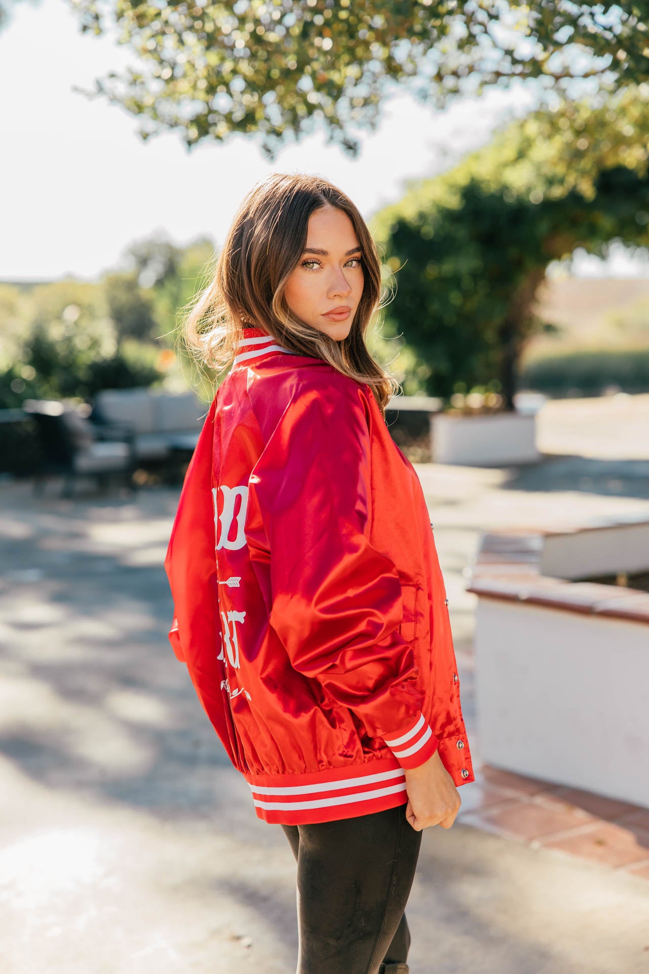 NEW!! "Wild At Heart" Bomber Jacket in Red