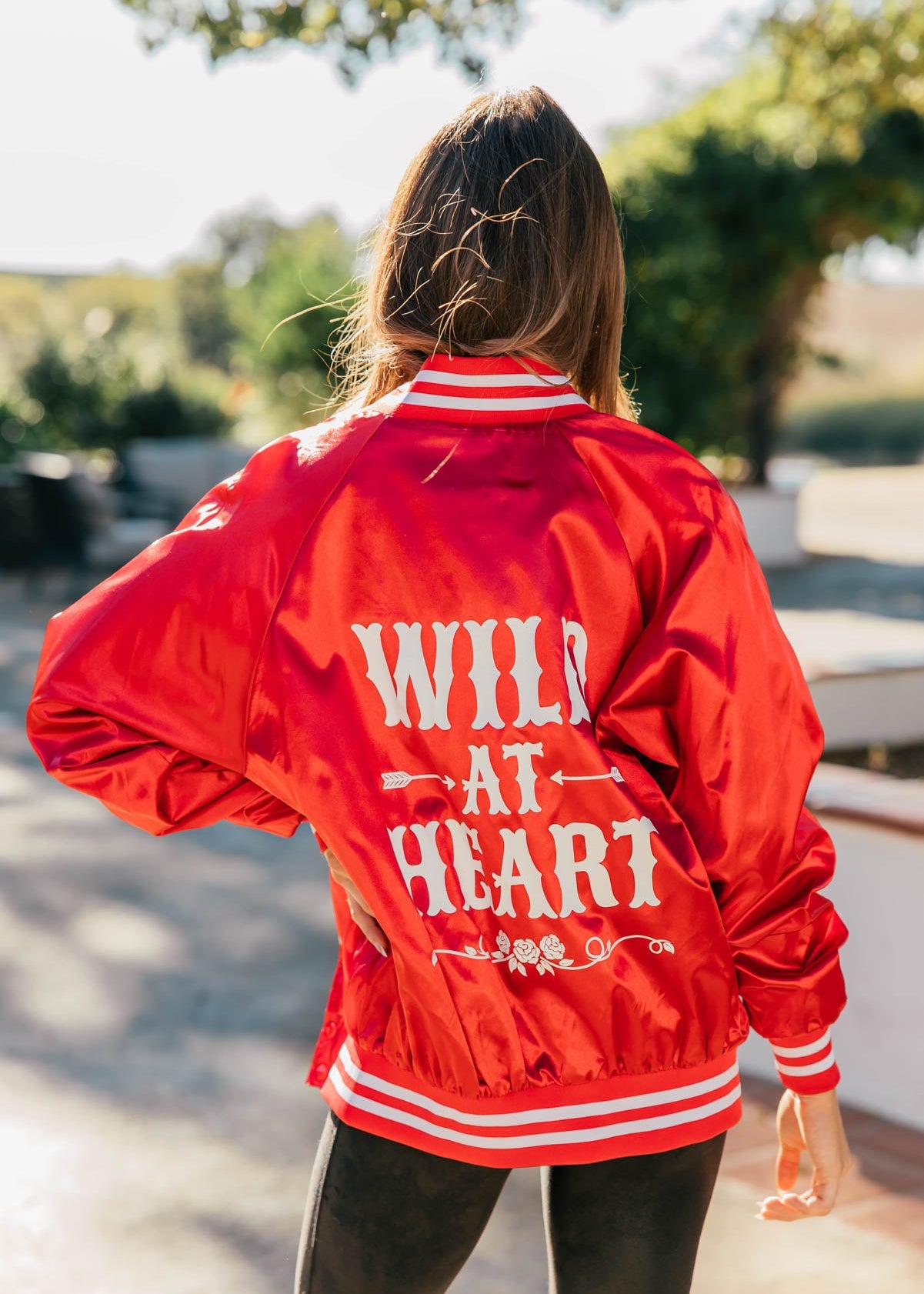 NEW!! "Wild At Heart" Bomber Jacket in Red