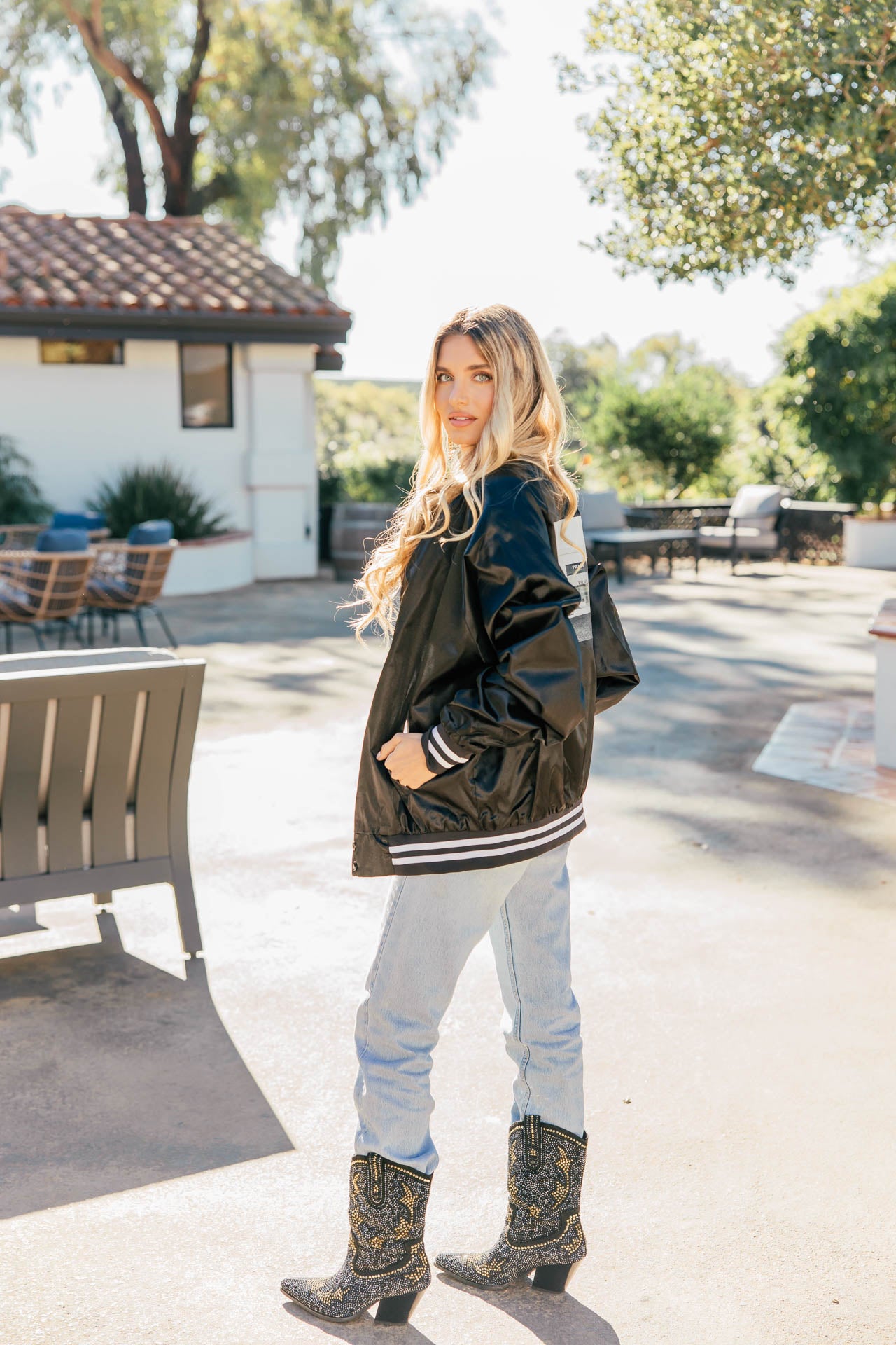 NEW!! Marfa Bomber Jacket in Black