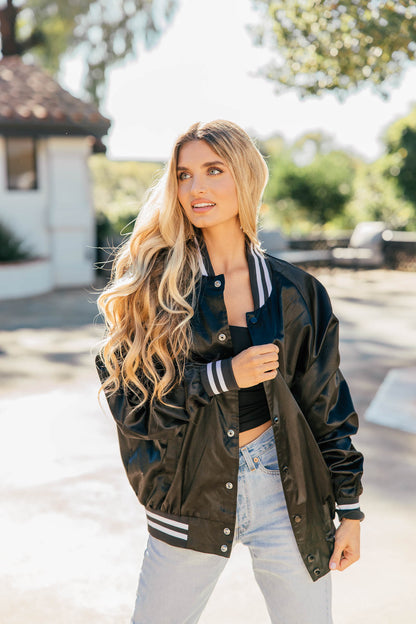 NEW!! Marfa Bomber Jacket in Black