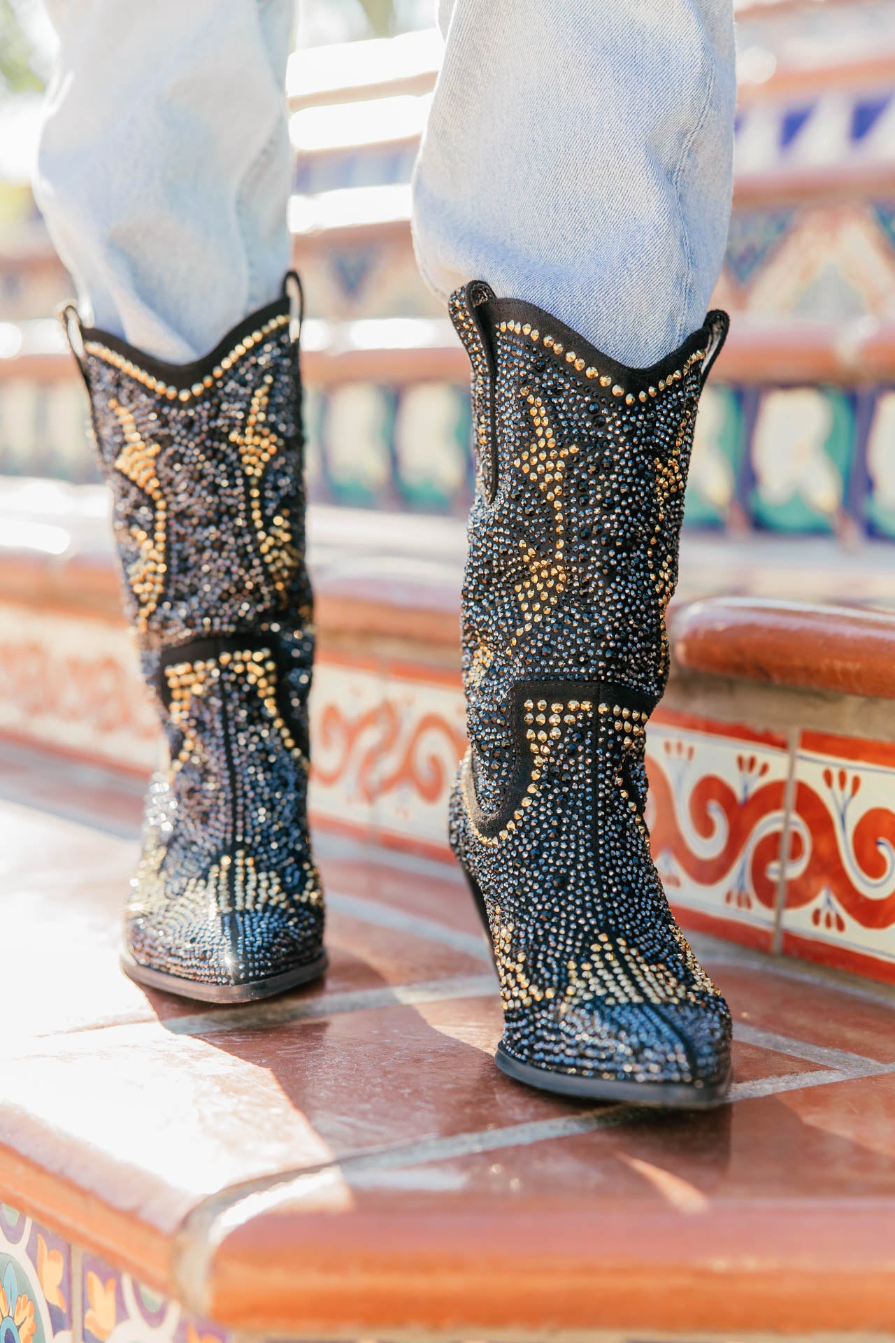 NEW!! The “Lainey” Rhinestone Western Bootie