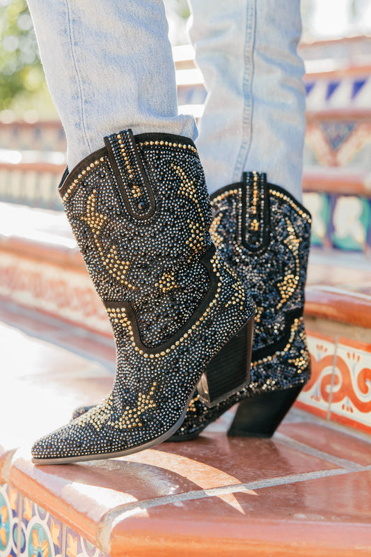 NEW!! The “Lainey” Rhinestone Western Bootie