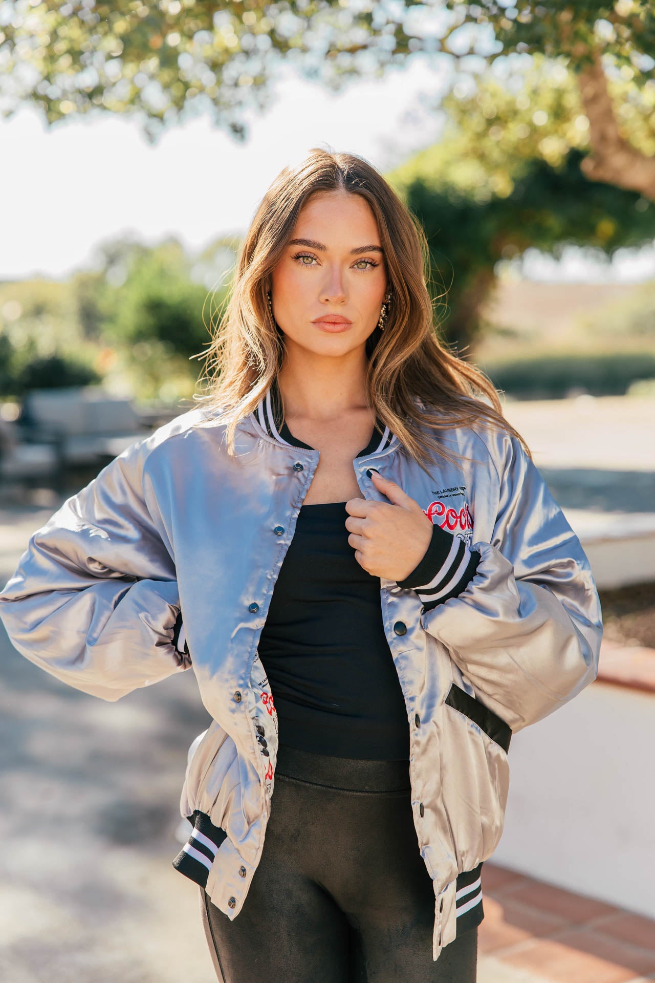 LICENSED!! The "Coors Light" Official Nylon Bomber Jacket