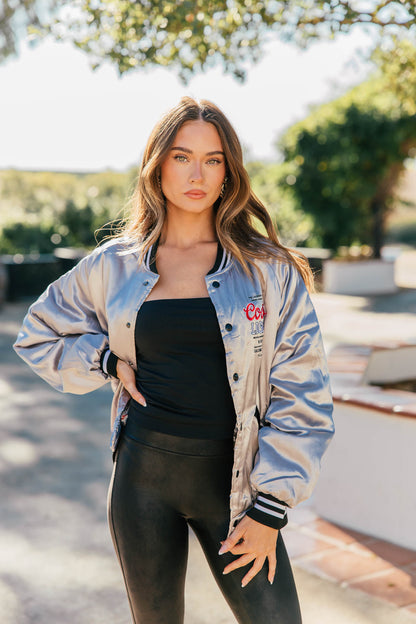 LICENSED!! The "Coors Light" Official Nylon Bomber Jacket