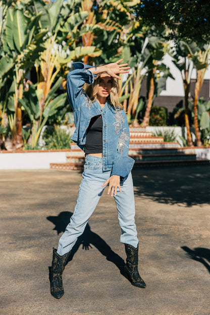 NEW!! "Rodeo Vogue" Embellished Denim Jacket