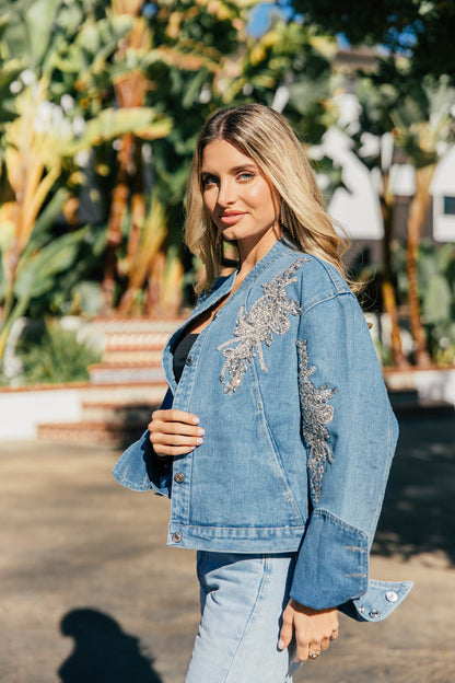 NEW!! "Rodeo Vogue" Embellished Denim Jacket
