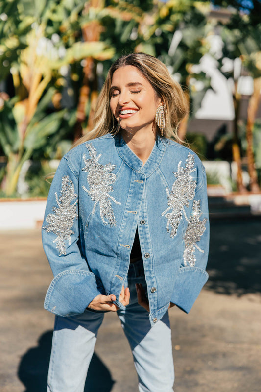 NEW!! "Rodeo Vogue" Embellished Denim Jacket