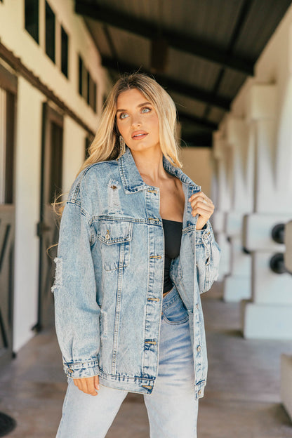 NEW!! "It Girl" Oversized Denim Jacket