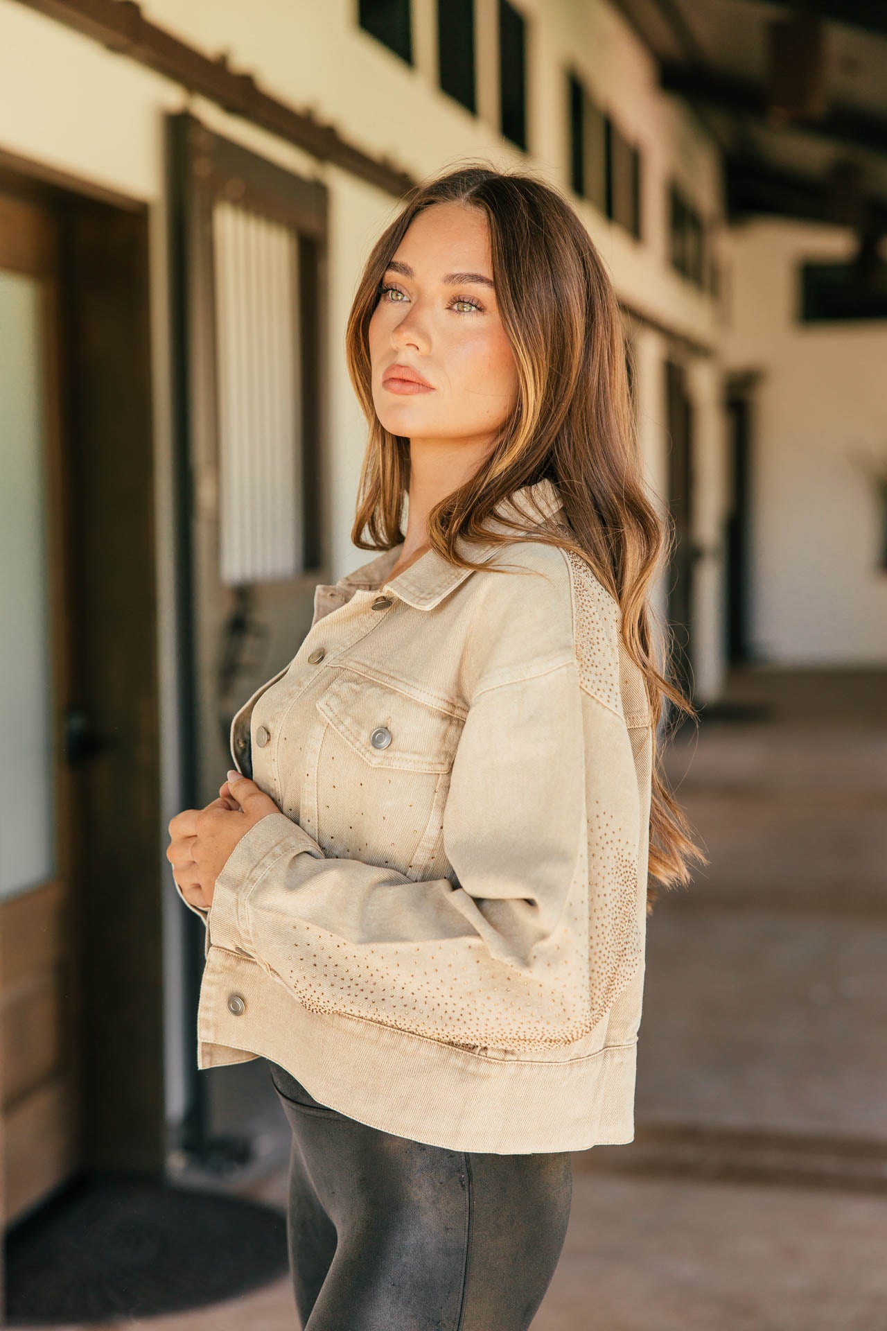 NEW!! Camden Rhinestone Denim Jacket