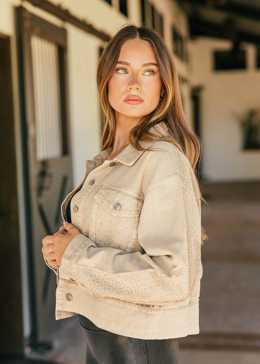 NEW!! Camden Rhinestone Denim Jacket