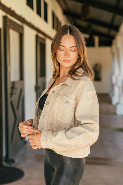 NEW!! Camden Rhinestone Denim Jacket