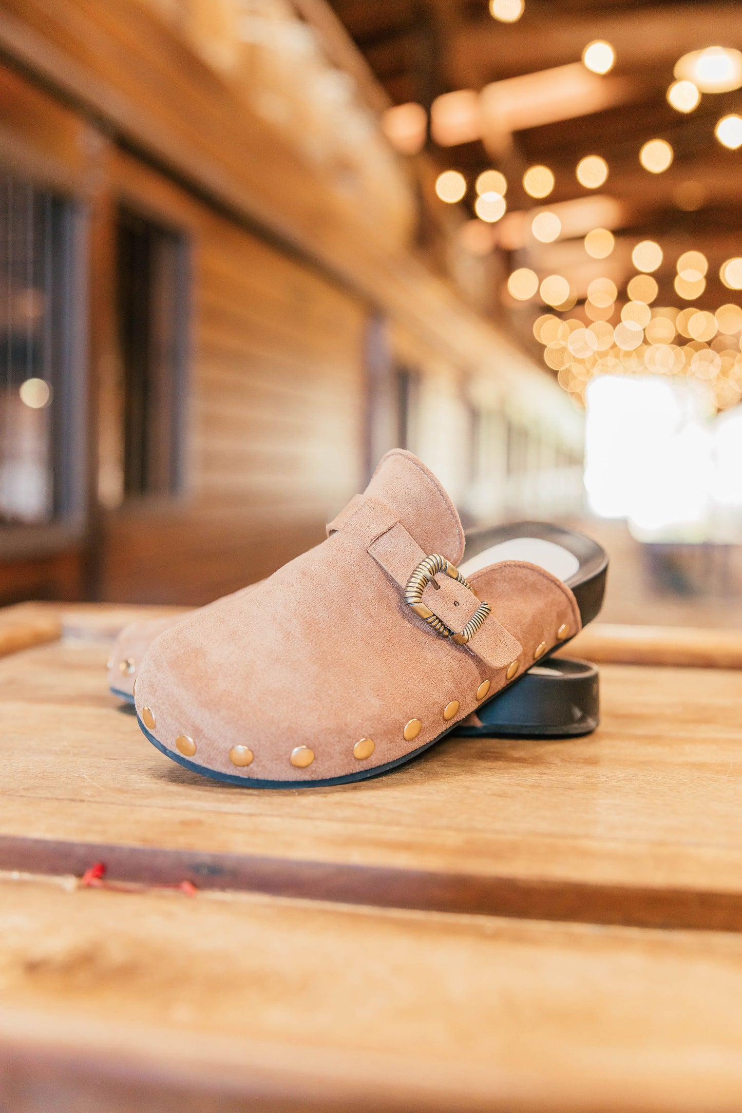 NEW!! Outlaw Faux Suede Studded Mule