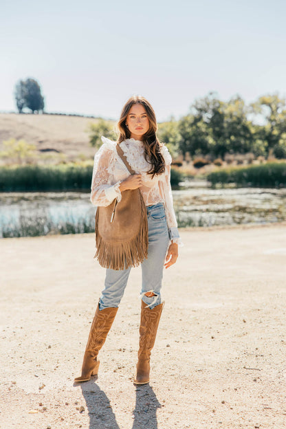 NEW!! "Vera" Ruffle Lace Top in White