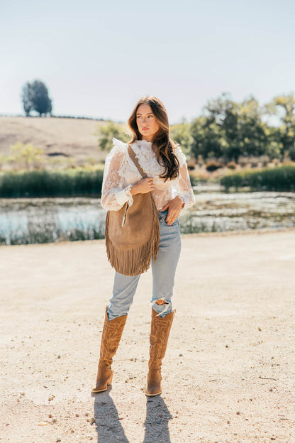 NEW!! "Vera" Ruffle Lace Top in White
