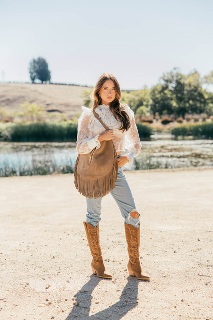 NEW!! "Vera" Ruffle Lace Top in White