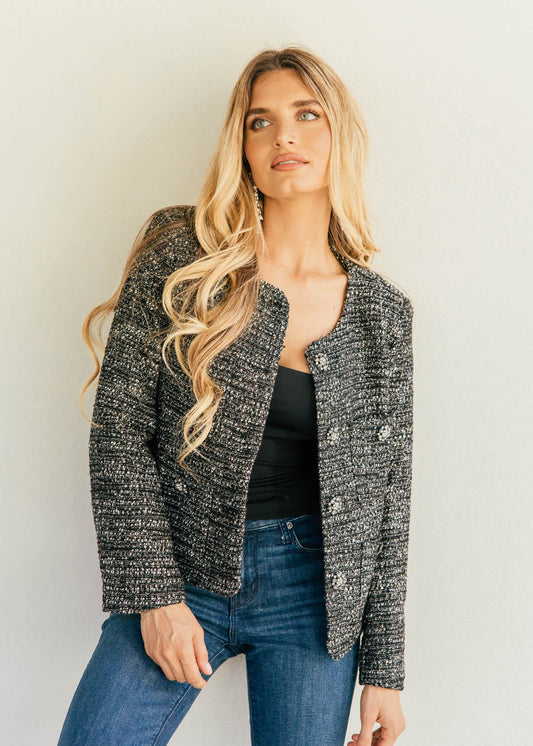 NEW!! The "Cheval" Metallic Tweed Jacket