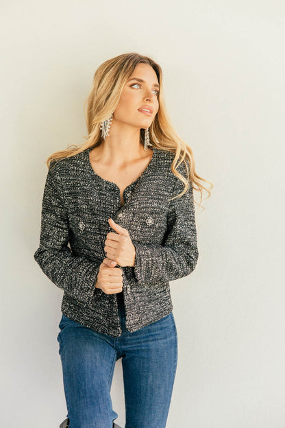 NEW!! The "Cheval" Metallic Tweed Jacket