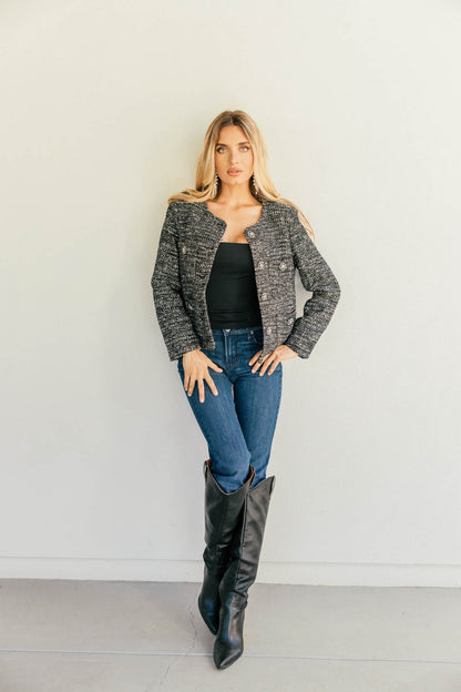 NEW!! The "Cheval" Metallic Tweed Jacket