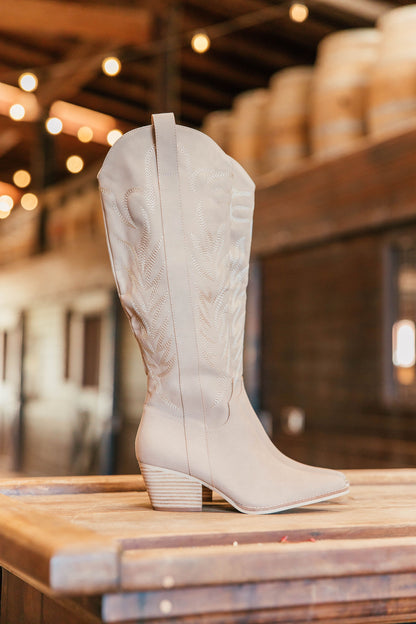 IN STOCK!! The "Jules" Cowboy Boot in Taupe